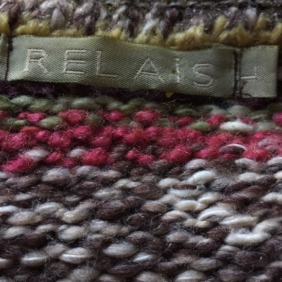 Relais full multicolor sweater coat/front closure - Picture 7 of 14